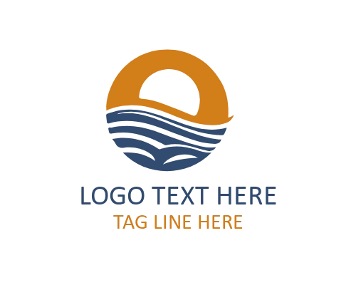 Sun nature Logo for Eco Friendly Brand Identity