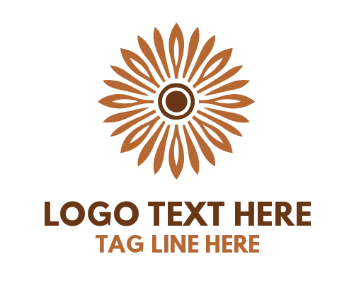 Sunflower Emblem Logo