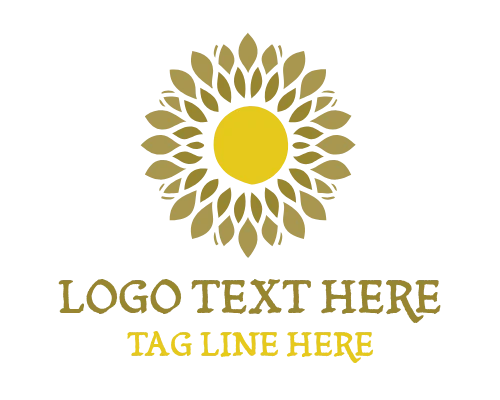 Sunflower Icon Logo