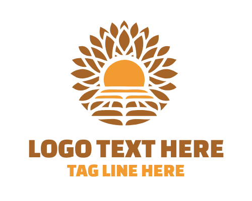 Sunflower round Logo