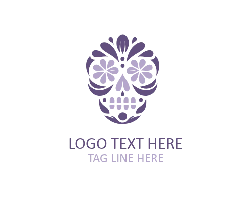 Sunflower Sugar Skull Logo