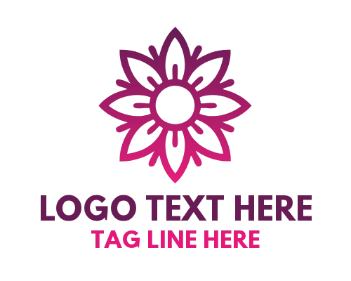 Sunflower Symbol Logo