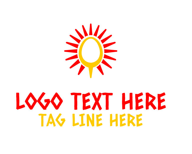 Sunrise Egg Emblem Logo