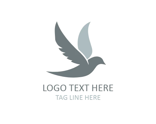 Sunrise Flying Bird Logo
