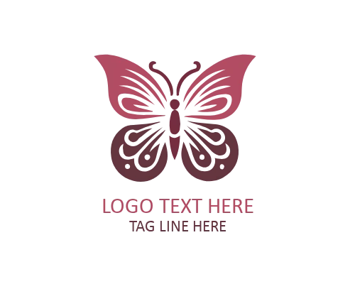 Sunrise Gradient Butterfly Logo