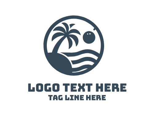 Sunset Beach Logo for Coastal Branding
