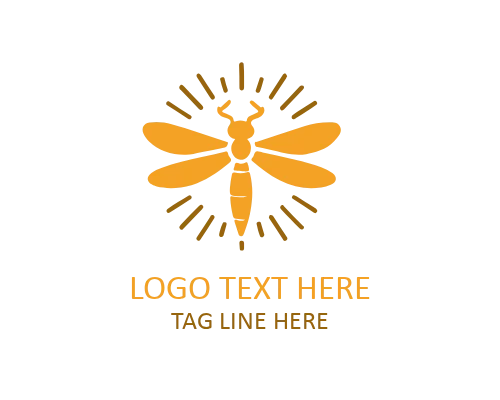 Sunset Glow Firefly Logo for Nature, Travel, and Lifestyle Brands