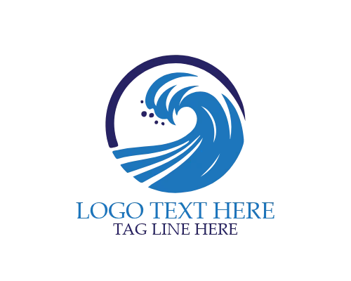 Sunset Surfing Logo for Coastal and Adventure Brands