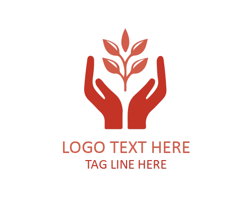 Support Hand Circle Logo for Social Brands