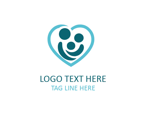 Supportive Caregiver Logo for Personal and Family Assistance