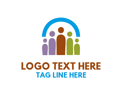 Supportive Community People Logo