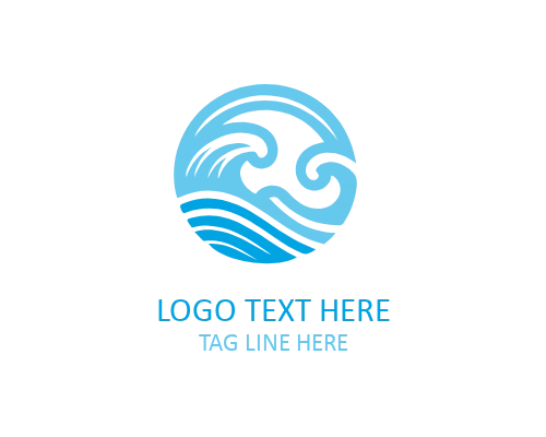 Surf Wave Brand Logo