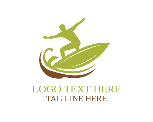 Surf Wave Icon Logo for Water Sports and Adventure Brands