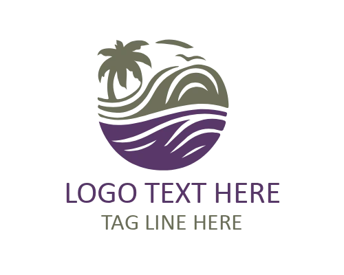 Surfer Silhouette Logo for Surf Clubs and Ocean Adventure Branding