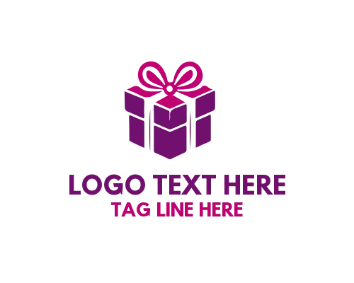 Surprise Concept Gift Box Logo