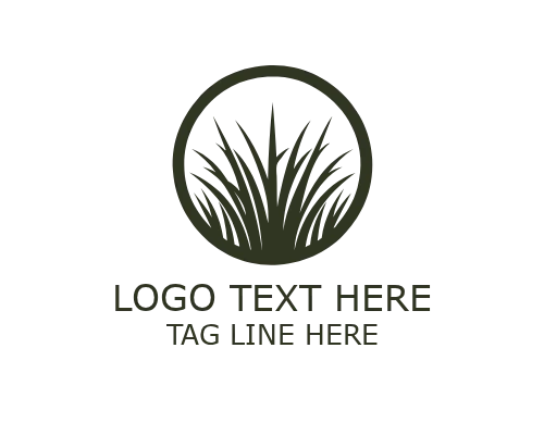 Sustainable Grass Icon Logo