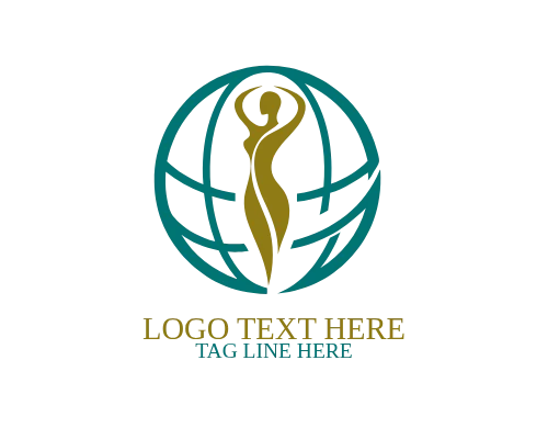 Sustainable Human Globe Logo