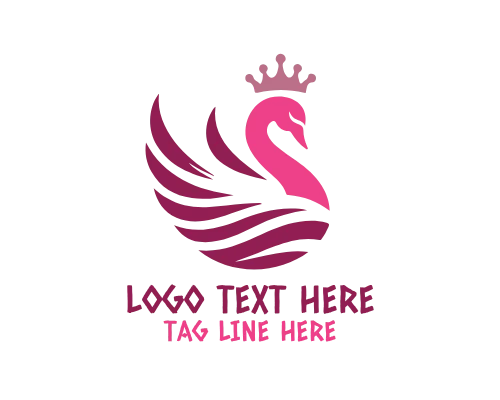 Swan Circle Emblem Logo
