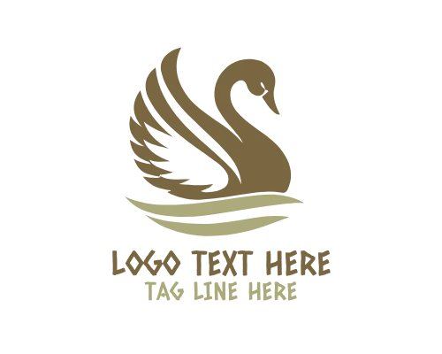 Swan Geometric Origami Logo