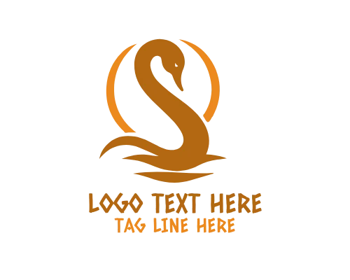 Swan Infinity Symbol Logo