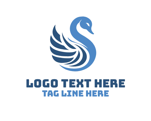 Swan Line Art Logo