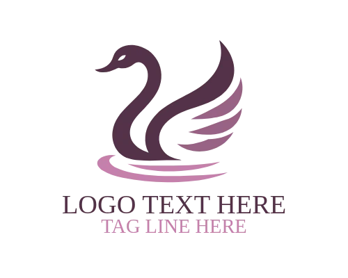  Swan Lotus Spiritual Logo