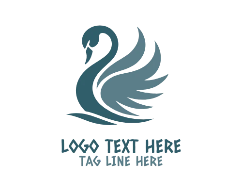 Swan Wave Circle Logo