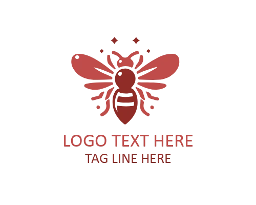 Sweet Honey Bee Logo for Food and Honey Products