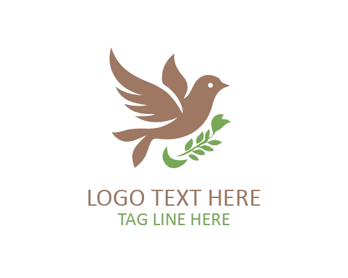 Sweet Love Bird Couple Logo