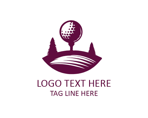 Swinging Golf Club Sports Logo