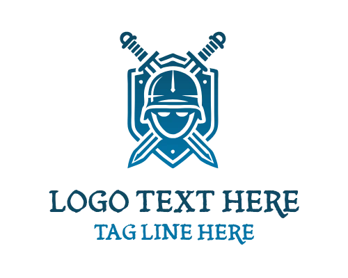 Sword Military Man Logo