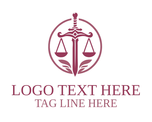 Sword pink Legal Logo