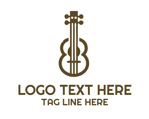 Symbol Minimal Guitar Logo