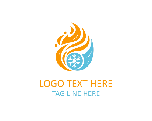 Symbolic Fire and Ice Logo for Meaningful Branding and Strong Identity