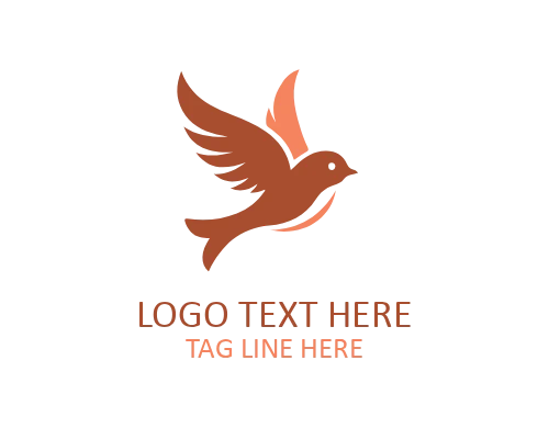Symbolic Love Bird Logo Design