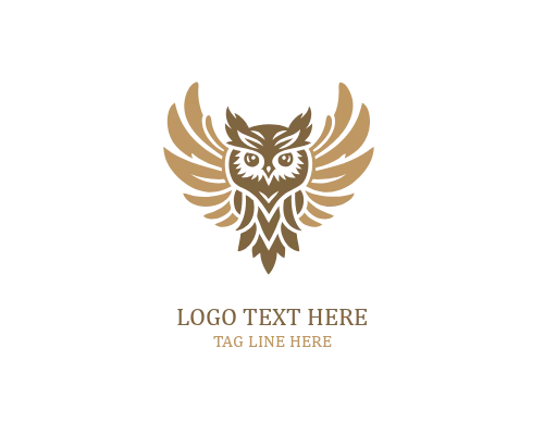Symbolic Minimal Owl Logo