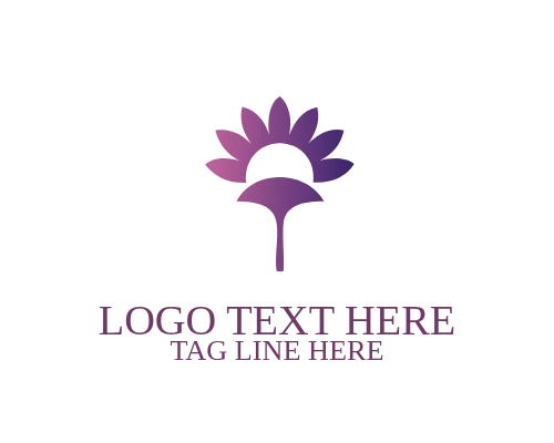 Symbolic Sunflower Minimal Logo