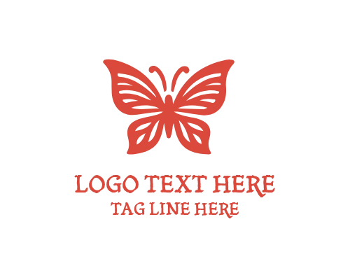 Symmetric Butterfly Logo