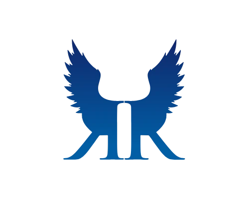 Symmetric Letter M wings Logo