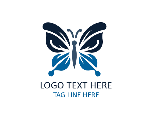  Symmetry Modern Butterfly Logo