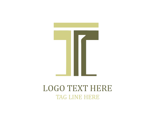 T Monogram Letter Logo