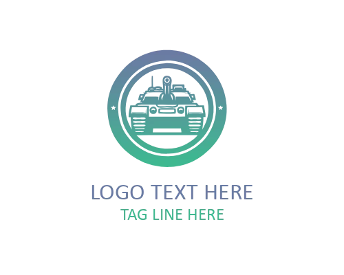  Tactical Military Tank Logo for Training and Simulation