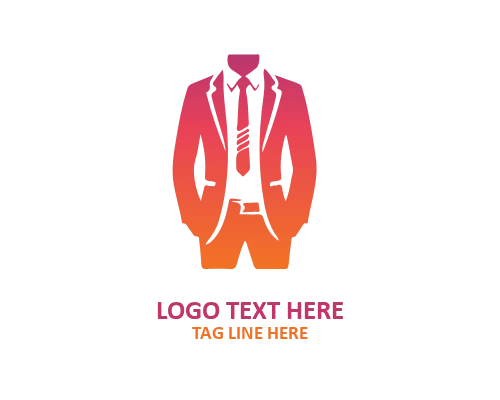 Tailor Needle Man Dress Logo