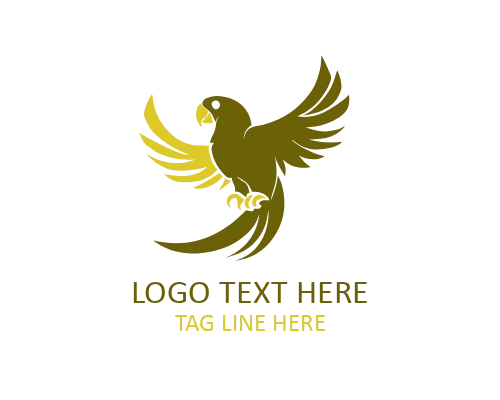 Talking Parrot Logo for Media and Communication Brands