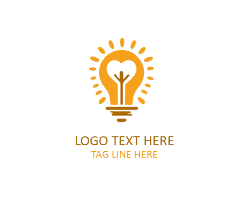 Target Idea Bulb Concept Logo