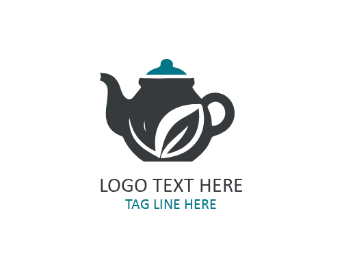 Tea Cup and Saucer Flat Logo for Cafés and Beverage Brands