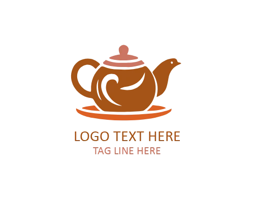 Tea Cup Flat Logo for Cafés and Beverage Brands