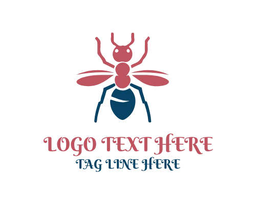 Teamwork Symbol Ant Logo