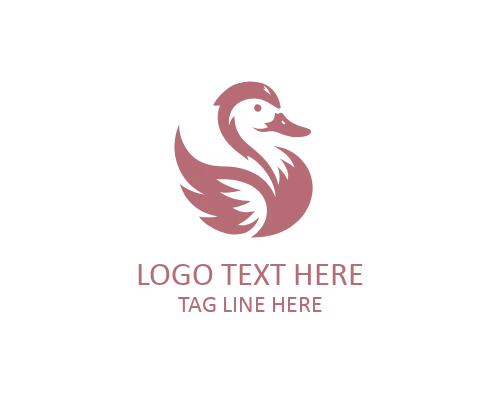 Tech Duck Symbol Logo