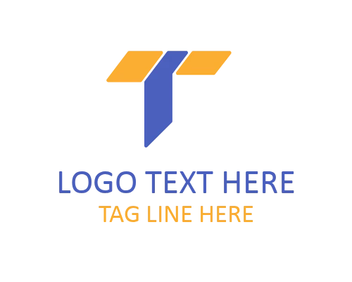 Tech Geometric Letter T Logo